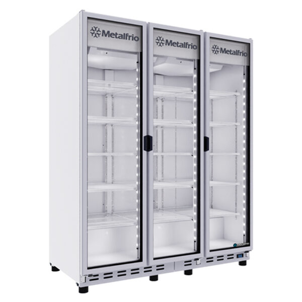 Metalfrio VN135 Refrigerador Cervecero de 3 Puertas FULL GLASS